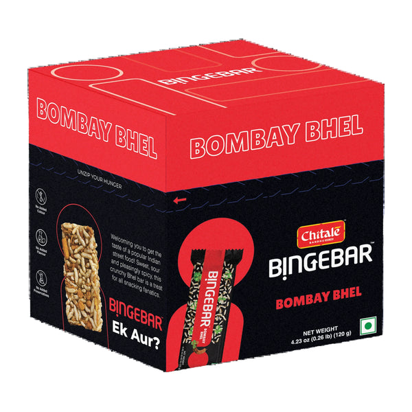 Chitale Bandhu Bingebar -Bombay Bhel 120gm ( 10 Bars in a box)